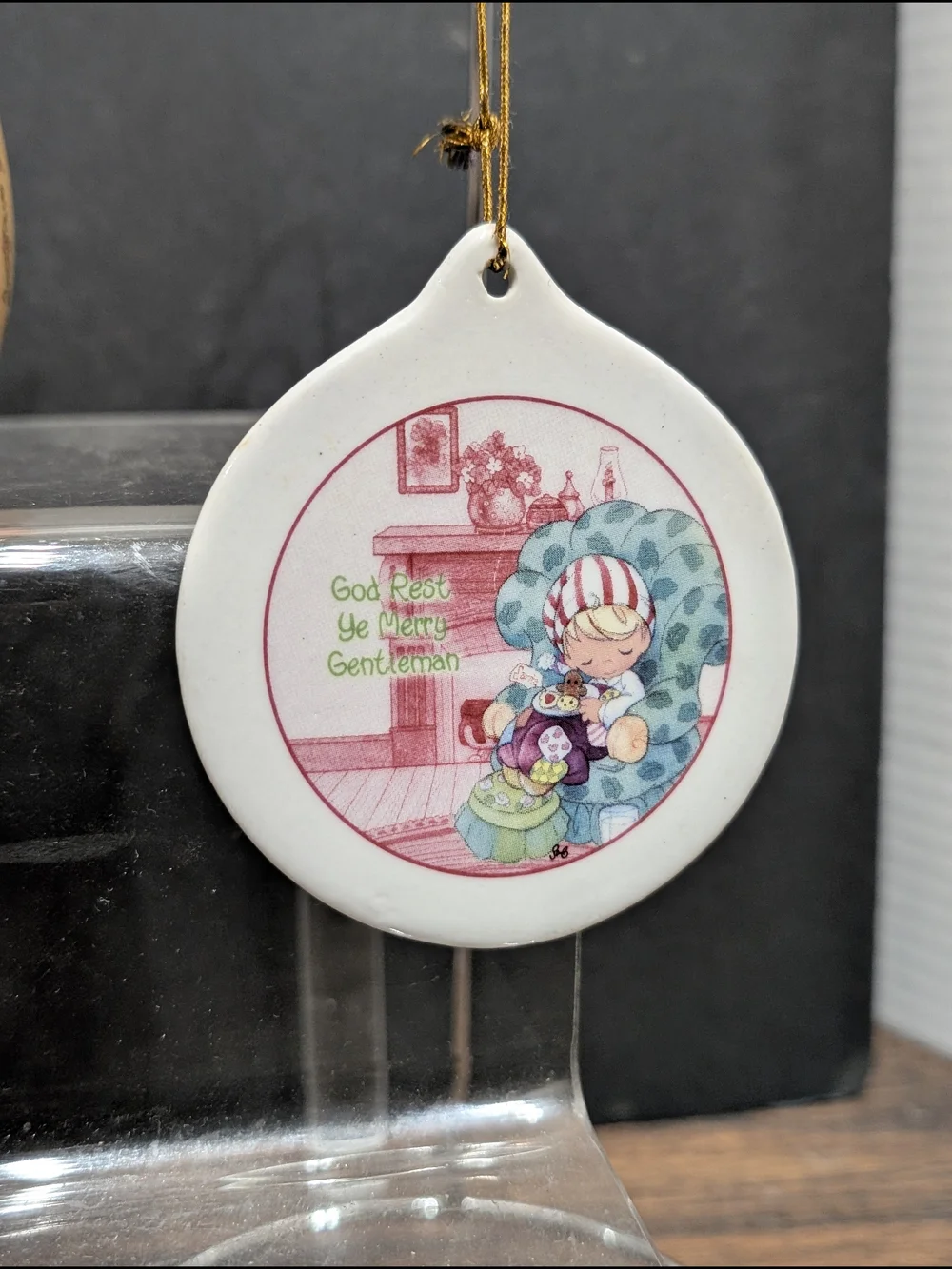 Vintage Precious Moments Christmas ornaments lot of 4